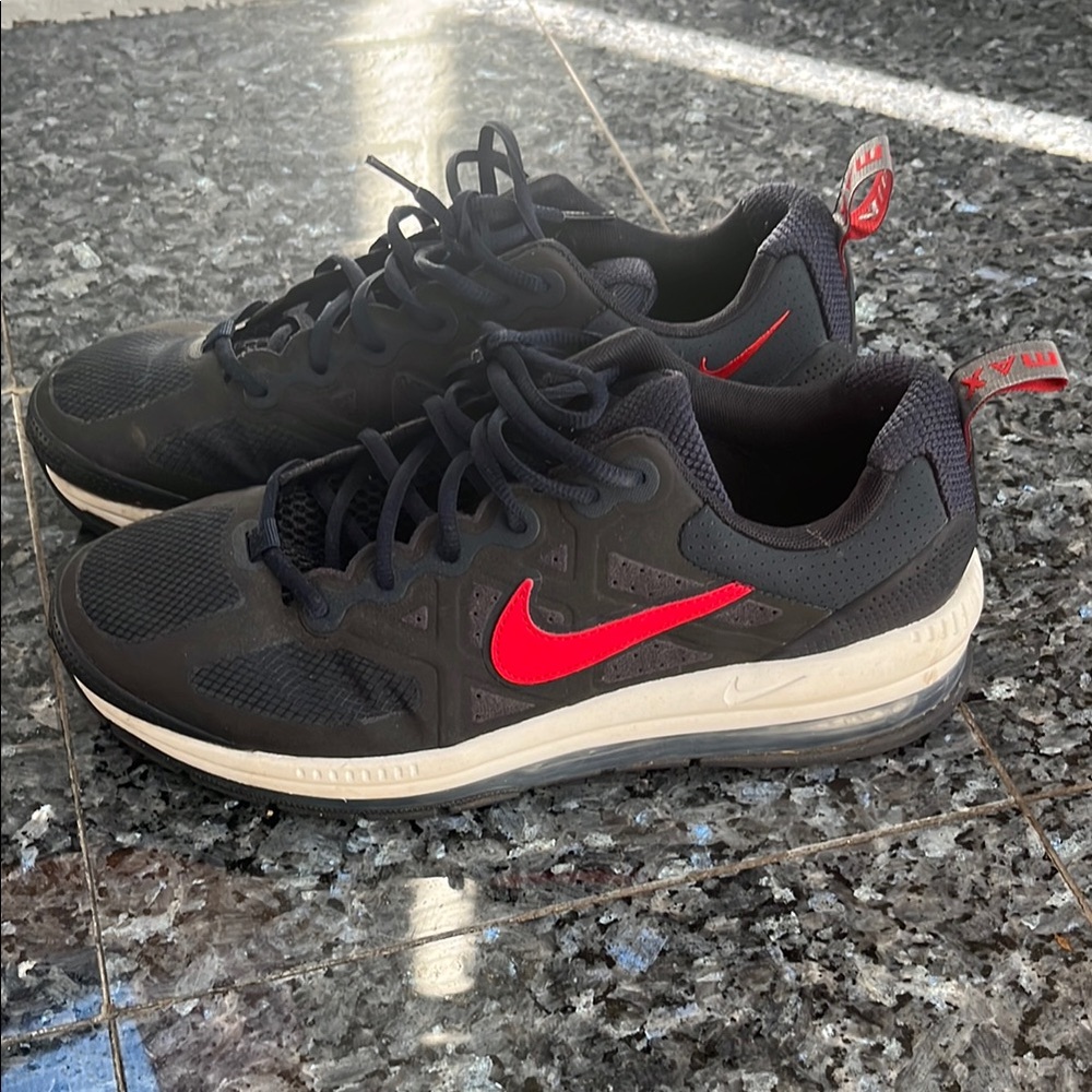 Nike Black and Red Athletic Shoes